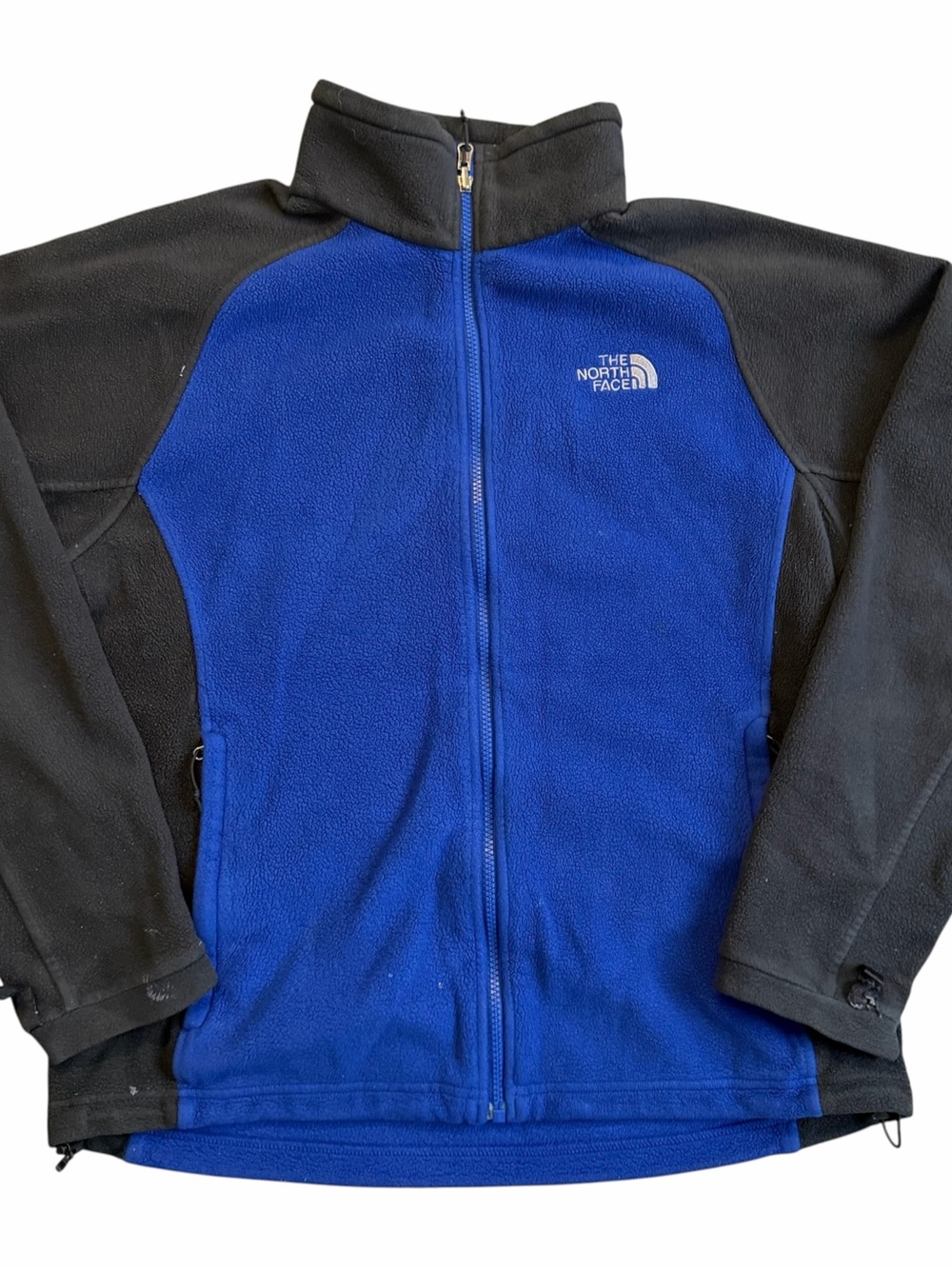 The North Face Men’s Fleece Jacket Medium Blue Black Full Zip Outdoor